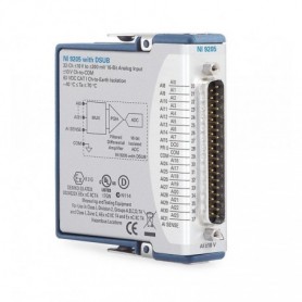 779357-01 : NI 9205 Module d'entrées analogiques 32 voies, 16 bits, 250 kéch./s, +/-10 V, Sub-D