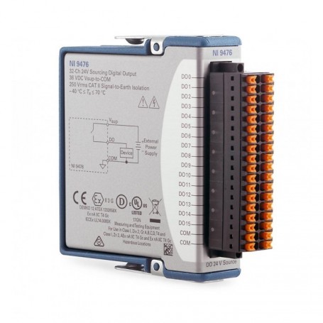 785045-01 : NI 9476 Module de sortie numérique à courant injecté de la série C, 32 voies, 24 V, 500 microsecondes