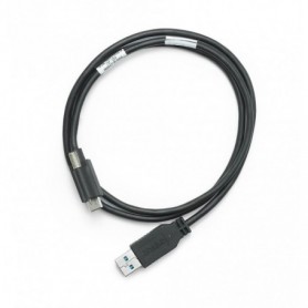 787057-01 : Câble USB avec vis de serrage, Type-C mâle à Type-A mâle, USB 3.1 Gen 1, 3A, 1m