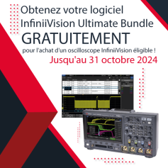 Obtenez votre logiciel InfiniiVision Bundle gratuitement pour l'achat d'un oscilloscope KEYSIGHT éligible