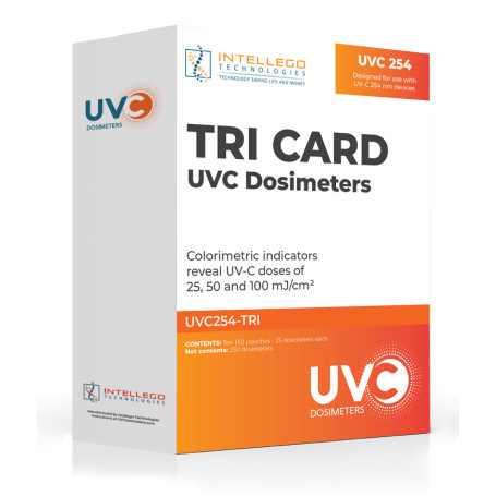 Dosimètre UVC 254 nm : TRI-CARD