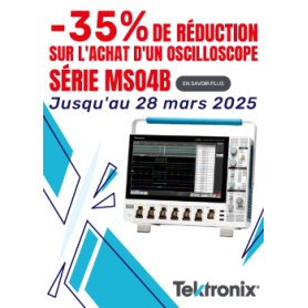 Bénéficiez de 35% de réduction pour l'achat d'un oscilloscope série MSO4B !