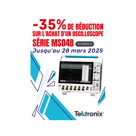 Bénéficiez de 35% de réduction pour l'achat d'un oscilloscope série MSO4B !