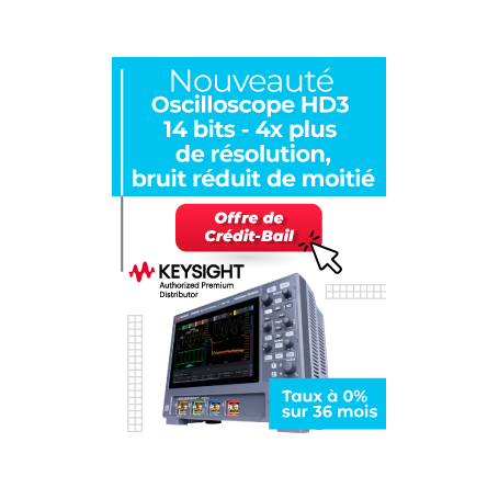 Offre de Crédit-Bail à Taux 0% sur Oscilloscope HD3 ADC 14 bits de Keysight