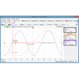 Suite d’Instruments Virtuels : WaveForms