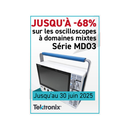 Jusqu'à 68% de remise sur les oscilloscopes à domaines mixtes Série MDO3