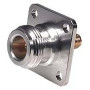 Adaptateur Coaxial N-SMA, Montage sur Panneau,  50 Ohm, Femelle/Femelle