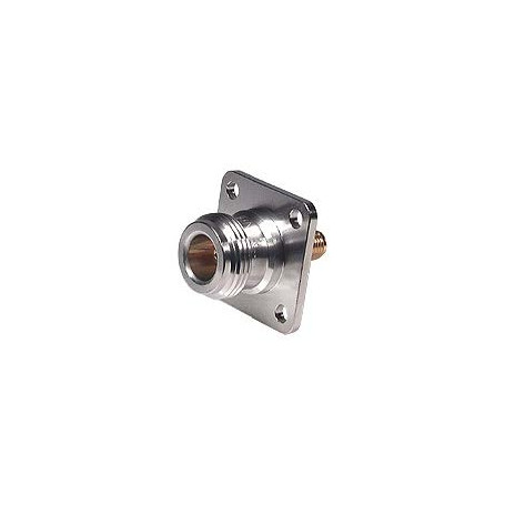 Adaptateur Coaxial N-SMA, Montage sur Panneau,  50 Ohm, Femelle/Femelle