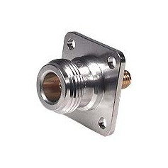 Adaptateur Coaxial N-SMA, Montage sur Panneau,  50 Ohm, Femelle/Femelle