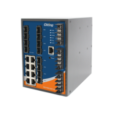 Commutateur Ethernet, alimentation double 24/48V DC : Serie IGS-P9812GP