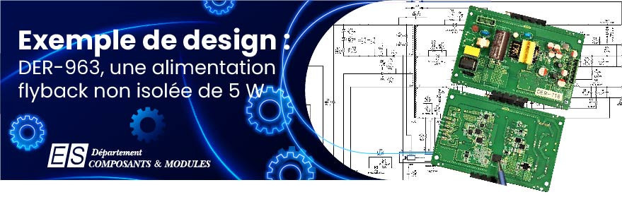 Exemple de design : DER-963 - Alimentation électrique de petit appareil de 5 W