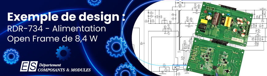 Exemple de Design : RDR-734 - Alimentation Open Frame de 8,4 W