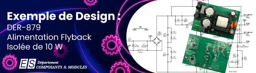 Exemple de design : DER-879 - Alimentation Flyback Isolée de 10 W utilisant LinkSwitch-TNZ.