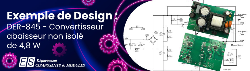 Exemple de Design : DER-845 - Convertisseur abaisseur non isolé de 4,8 W utilisant le LinkSwitch-TN2 900 V