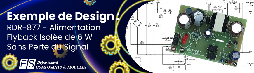 Exemple de Design : RDR-877 - Alimentation Flyback Isolée de 6 W avec Génération Sans Perte du Signal de Passage.
