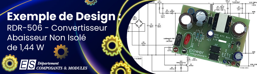 Exemple de Design : RDR-506 - Convertisseur Abaisseur Non Isolé de 1,44 W utilisant le LinkSwitch-TN2