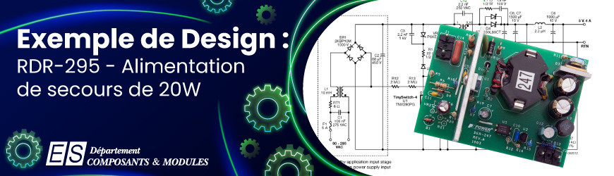 Exemple de Design : RDR-295 - Alimentation de secours de 20 W