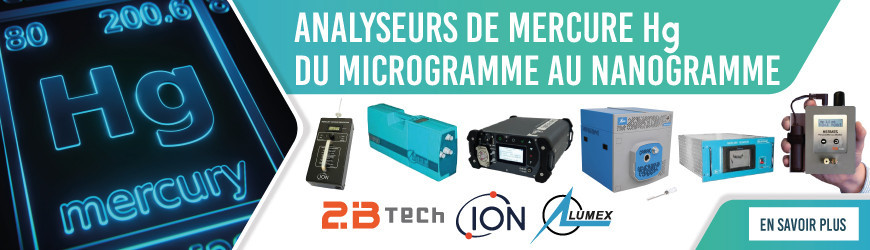 Analyseurs de mercure Hg du microgramme au nanogramme