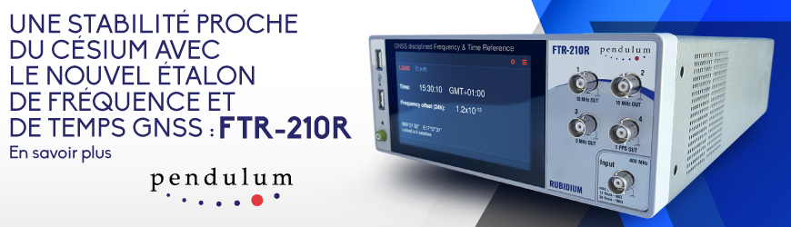 Etalon de référence et de temps au rubidium contrôlé par GNSS : FTR-210R