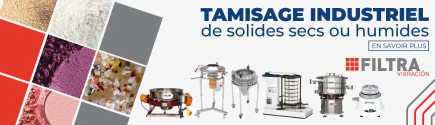 Tamisage industriel de solides secs ou humides