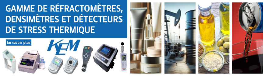 Gamme de réfractomètres, densimètres et détecteurs de stress thermique