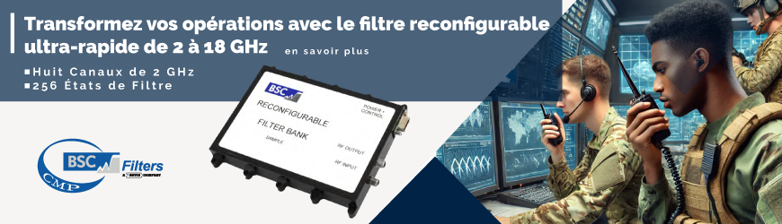 256 états de filtre pour une flexibilité maximale avec le filtre configurable de BSC Filters