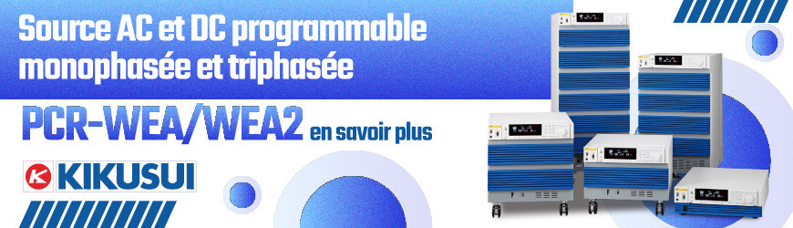 Source AC et DC programmable monophasée et triphasée : PCRWEA/WEA2