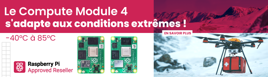 Bannière raspberry - CM4 température étendue